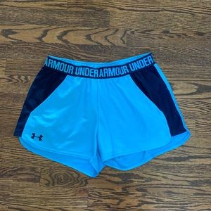 Under Armour Women’s blue athletic shorts